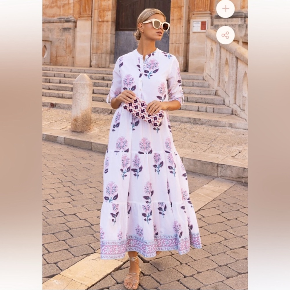 OLIPHANT MANDARIN MAXI PUGLIA PETAL DRESS